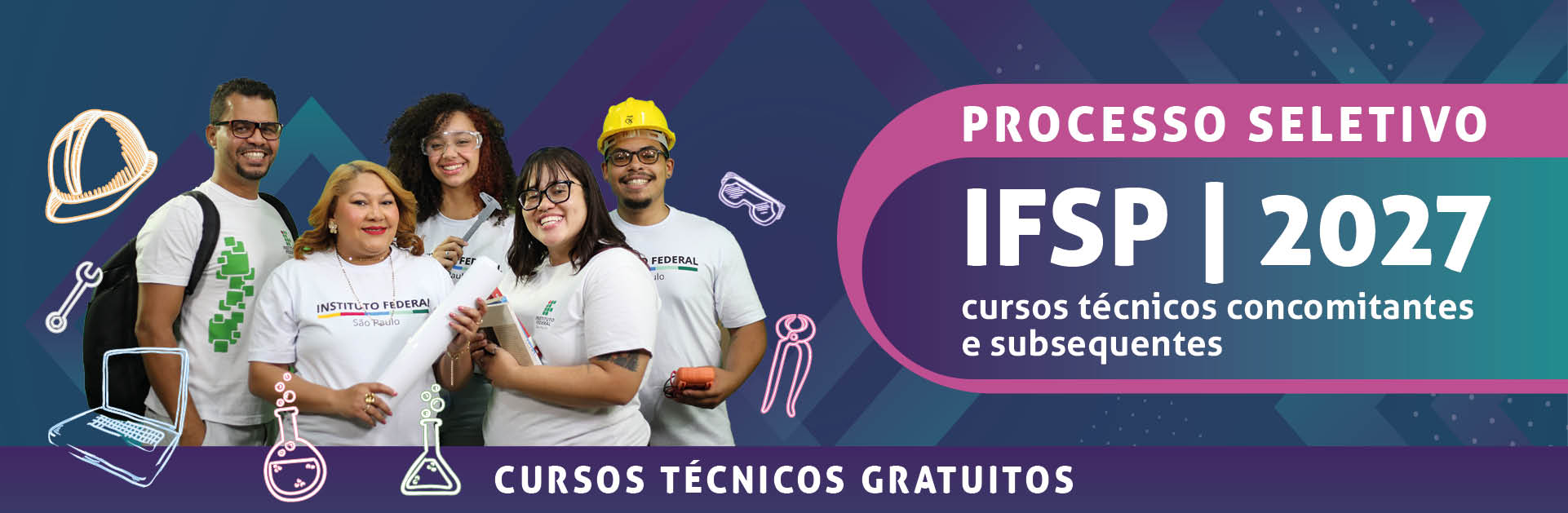 Consulte os processos seletivos do IFSP
